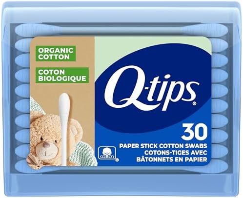 Q-tips organic cotton swabs travel size pack